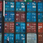Deretan kontainer warna-warni di pelabuhan Jakarta sebagai ilustrasi perdagangan internasional dan letter of credit